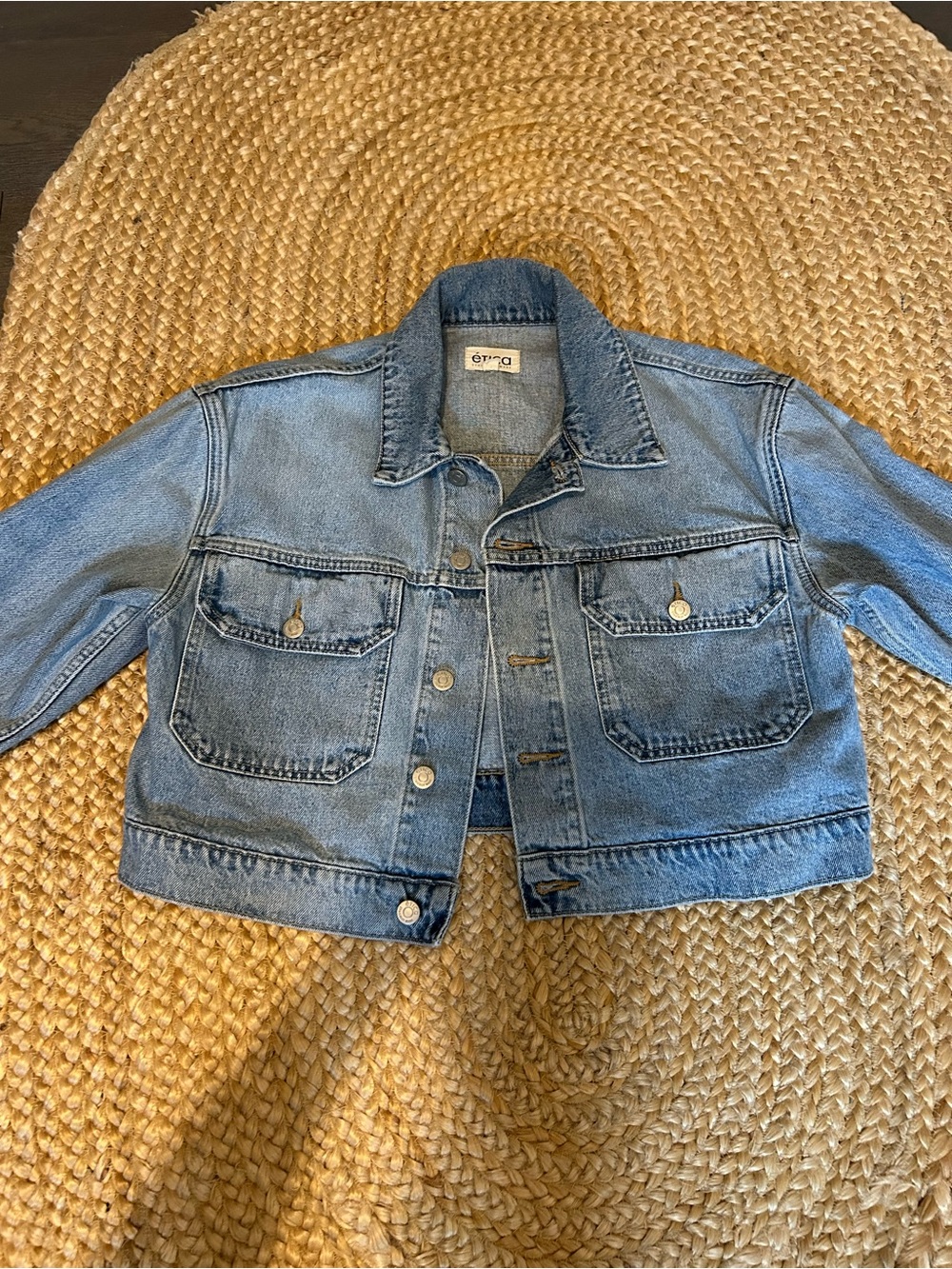 Etica Light Blue Cropped Jean Jacket S/M